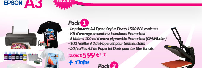 Imprimante A3 + Consommables 599 € H.T..