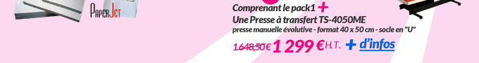 Imprimante A3 + Consommables + Presse 1 299 € H.T..