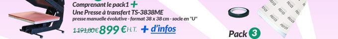 Imprimante A4 + Consommables + Presse 899 € H.T..