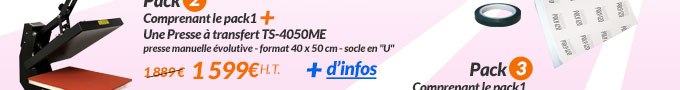 Imprimante A3 + Consommables + Presse 1 199 € H.T..