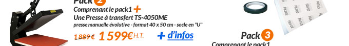 Imprimante A3 + Consommables + Presse 1 199 € H.T..