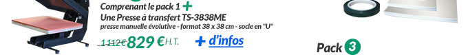 Imprimante A4 + Consommables + Presse 899 € H.T..