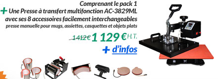 Imprimante A4 + Consommables + Presse et accessoires 1 199 € H.T..