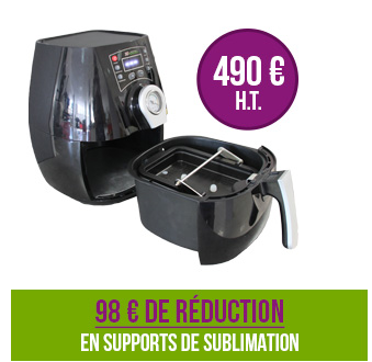 Mini four 3D : 490 € H.T. soit 98 € de réduction en supports de sublimation