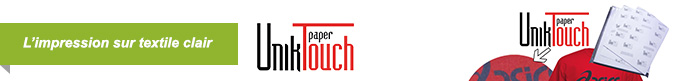 L'impression sur textile clair : UnikTouch Paper