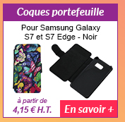 Coques portefeuille - Pour Samsung Galaxy S7 et S7 Edge - Noir - à partir de 4.15 € H.T. - En savoir +