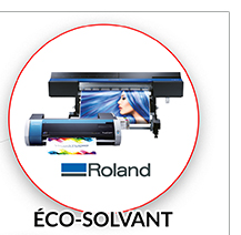 Impression éco-solvant Roland