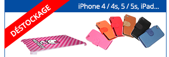 Coques Apple - Déstockage iPhone 4/4s, 5/5s, iPad...