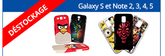 Coques Samsung - Déstockage Galaxy S et Note 2, 3, 4, 5