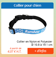 Collier pour chien - Collier en Nylon et Polyester - Ø 10.8 à 19.1 cm - à partir de 4.07 € H.T. = + d'infos