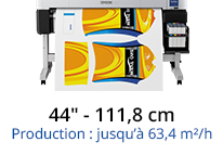 SureColor SC-F6200 - Laize : 44 pouces soit 111,8 cm - Production : jusqu’à 63,4 m²/h. - En savoir + sur la SC-F6200