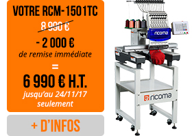 Votre RCM-1501TC : 8 990 € - 2 000 € de remise immédiate = 6 990 € H.T. jusqu’au 24/11/17 seulement ! + d'infos
