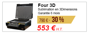 Mini Four 3D - Sublimation en 3Dimensions - Garantie 1 an - 450 € - 30 % = 315 € H.T.