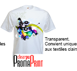 PromaPrint CLEAR PU - Transparent. Convient uniquement aux textiles clairs.