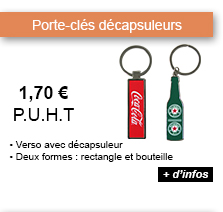 Porte-clés décapsuleurs - 1.70 € P.U.H.T