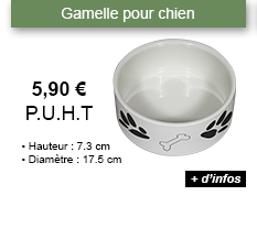 Gamelle pour chien - 5.90 € P.U.H.T