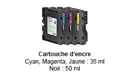 CARTOUCHE D'ENCRE POUR RICOH RI 100