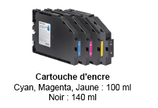 CARTOUCHE D'ENCRE XL POUR RICOH RI 100