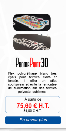 PromaPrint CLEAR PU ONE STEP - Transparent. Imprimé en image miroir pour un transfert rapide sur textiles clairs.