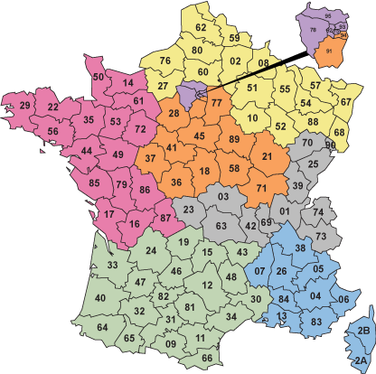Carte France - Promattex