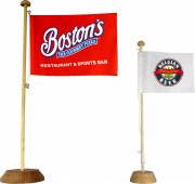 Mini drapeaux avec portes-drapeaux