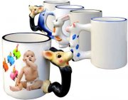 Mugs avec poignée en forme d'animaux
