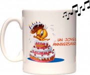 Mug musical Joyeux Anniversaire