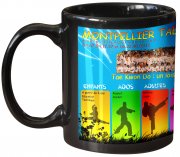 Mug noir imprimé (club de sport)