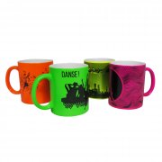 Pack 4 modèles mugs fluos