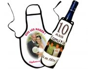 Mini tablier bouteille personnalisé