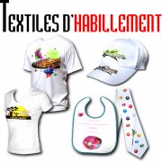 Tee-shirt, maillot et textile pour sublimation