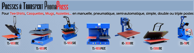 Les presses à transfert pour le marquage textile