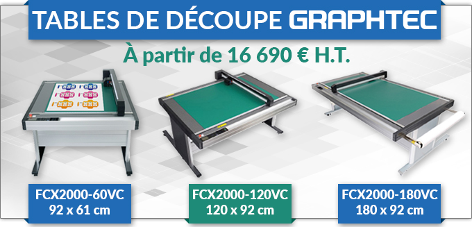 Les tables de découpe GRAPHTEC