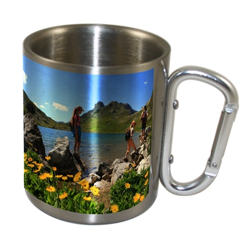 MUG INOX MOUSQUETON DE COULEUR 310ml