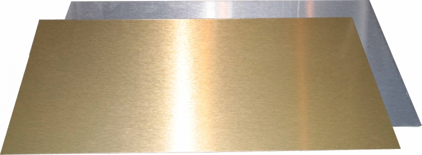 Plaque Métal Brossé en Acrylique et Aluminium gravure laser 9 3/4 x 7 3/4 x  5/8 - Jobox Media