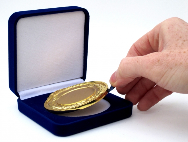 Écrin Vide D'origine Pour Médaille - Compagnie Générale Transatlantique - Boîte De Collection