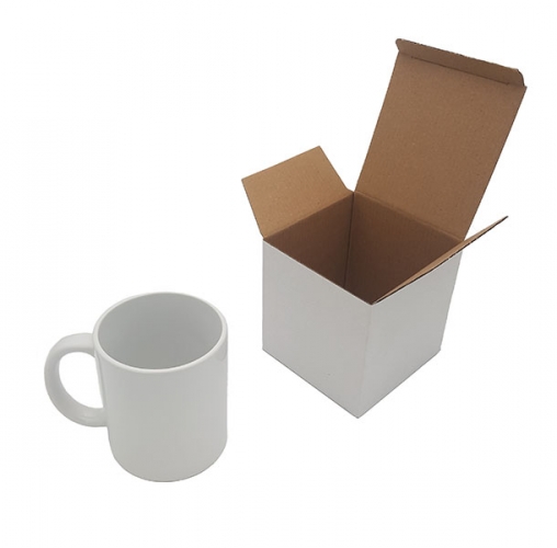 Emballage - Boîte blanche carton pour Mug 330ml (11oz) et pour expédition  du produit fini