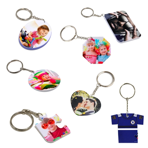 Porte-clés (différentes formes) pour sublimation