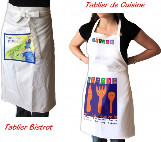 Tabliers de cuisine ou bistrot