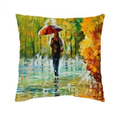Housse de coussin avec toucher peau de pêche - Marquage