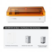xTool M2 20W - Kit de Base + Purificateur d'air de bureau