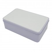 Boite aluminium rectangle blanc