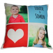 Housse de coussin en lin personnalisable