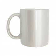 Mug blanc nacré face