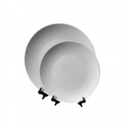 Assiettes avec supports