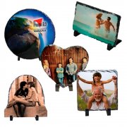 Plusieurs formats blocs ardoise traité surface blanche avec finition mate