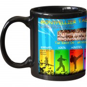 Mug noir personnalisable