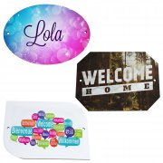 Plaques de porte en MDF - 3 formats