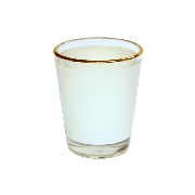 Verre Shooter avec liseré doré - 45 ml