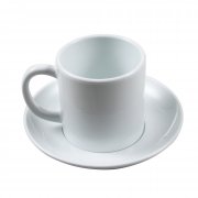 Tasse à café et soucoupe en polymère